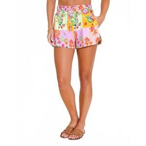 NEW ALDEN ADAIR women's madeline short in floral sketch